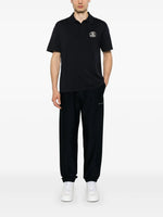 Givenchy Navy Polo Shirt with Embroidered Monogram Logo