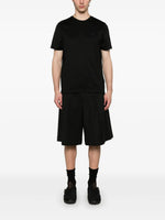 Black Vertical Logo T-Shirt
