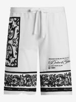Logo-Print Cotton Shorts