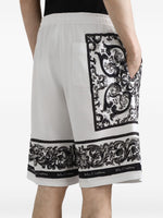 Logo-Print Cotton Shorts