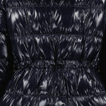 Glossy Hooded Long Puffer Coat
