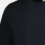 Leather Logo Cotton T-Shirt