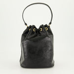 Patent Leather Bucket Bag (Black)
