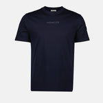 Navy Blue Logo Lettering T-Shirt