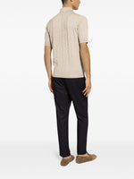 Silk Jacquard Polo Shirt with DG Logo