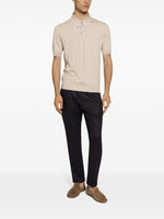 Silk Jacquard Polo Shirt with DG Logo