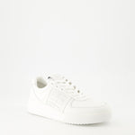 White Monogram Sneakers