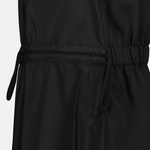 Sleeveless Drawstring Waist Midi Dress