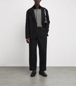 Lyocell-Cotton Micro-Print Polo Shirt