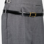Tailored Flared Wool Trousers