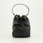 Patent Leather Bucket Bag (Black)