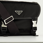 Re-Nylon and Saffiano Leather Bag