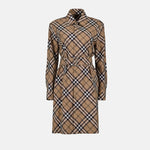 Classic Check Belted Shirt Dress