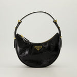 Patent Leather Shoulder Bag (Black)