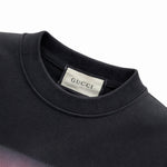 GG Web Stripe Logo Crewneck Sweatshirt – Black
