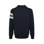 Logo Motif Cotton Knit Sweater