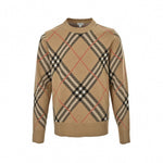 Check Argyle Intarsia Cashmere Blend Sweater