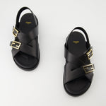 Sandals with Buckle Hardware