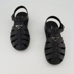 Black Rubber Sandals