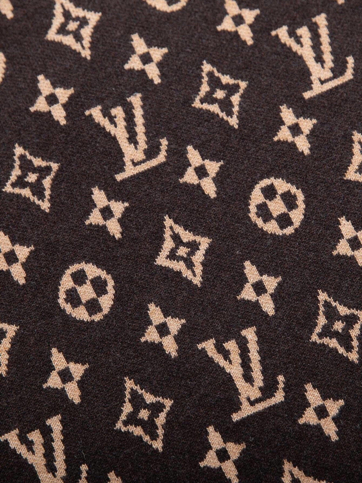 Monogram Signature Wool Jumper - Brown