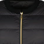 Cropped Down Jacket with Gold Zip