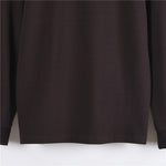 Long-Sleeve Polo Shirt with Vintage Check Collar