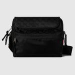 Medium Black Messenger Crossbody Bag