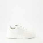 White Monogram Sneakers