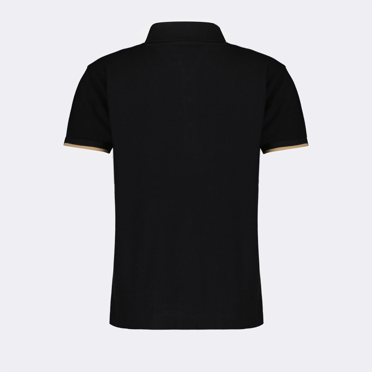 Women’s Black Polo Shirt with Contrast Trim