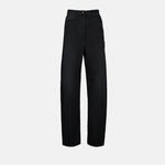 Wide-Leg Dark Wash Denim Jeans