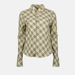 Vintage Check Cropped Shirt