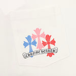 Hearts Floral Cross White T-Shirt