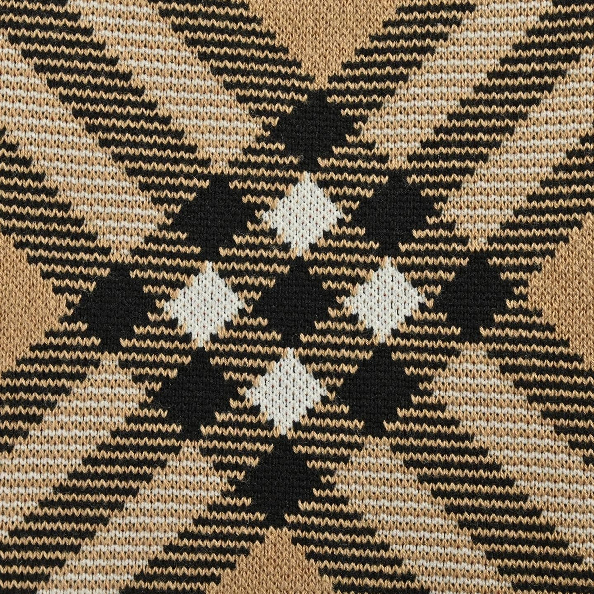 Check Argyle Intarsia Cashmere Blend Sweater