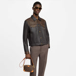 Canvas Pochette / Slim Crossbody (Brown/Tan)