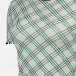 Checked Stretch Top