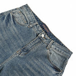 Slim-Fit Washed Denim Jeans with Embroidered Back Detail