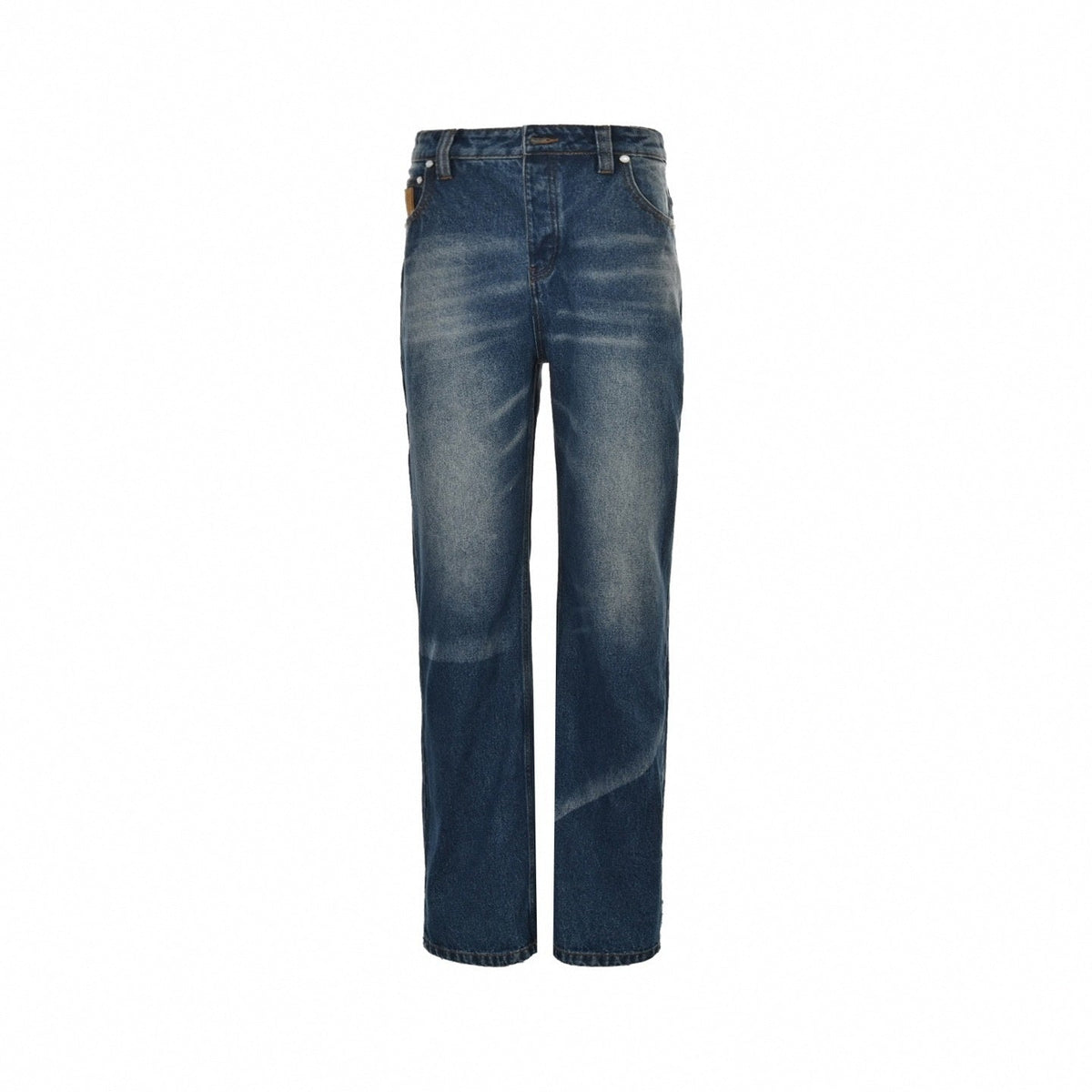 Vintage Wash Blue Denim Jeans