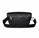 Black Leather Belt Bag