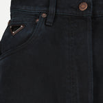 Wide-Leg Dark Wash Denim Jeans