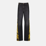 Baroque Panel Straight-Leg Jeans