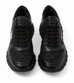 Leather & Re-Nylon Low-Top Sneakers