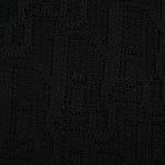 Black Textured Oblique Knit Sweater