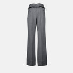 Tailored Flared Wool Trousers