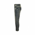 Faded Monogram Detail Slim-Fit Denim Jeans