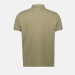 Khaki Polo Shirt with Tonal Logo