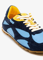 Orbit Flash Sneakers in Navy, Light Blue & Yellow