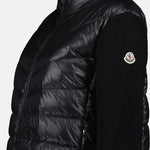 Quilted Knit-Sleeve Puffer Jacket