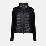 Quilted Knit-Sleeve Puffer Jacket