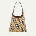 Check Slouchy Shoulder Tote