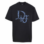 Black T-Shirt with Blue Logo